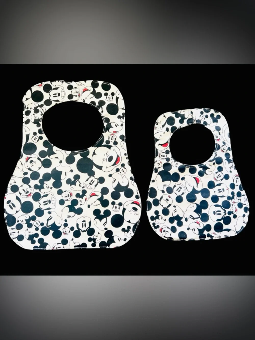 Kids Bib Set -Mickey Mouse Character Print